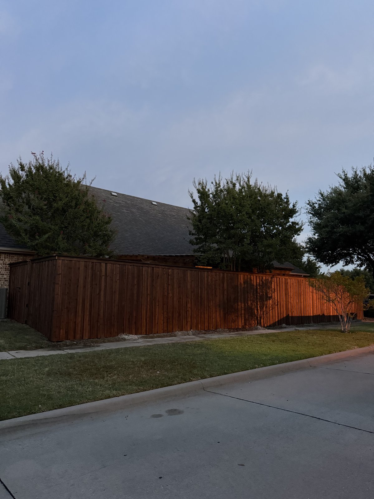 Fencing & Stone Work — after
