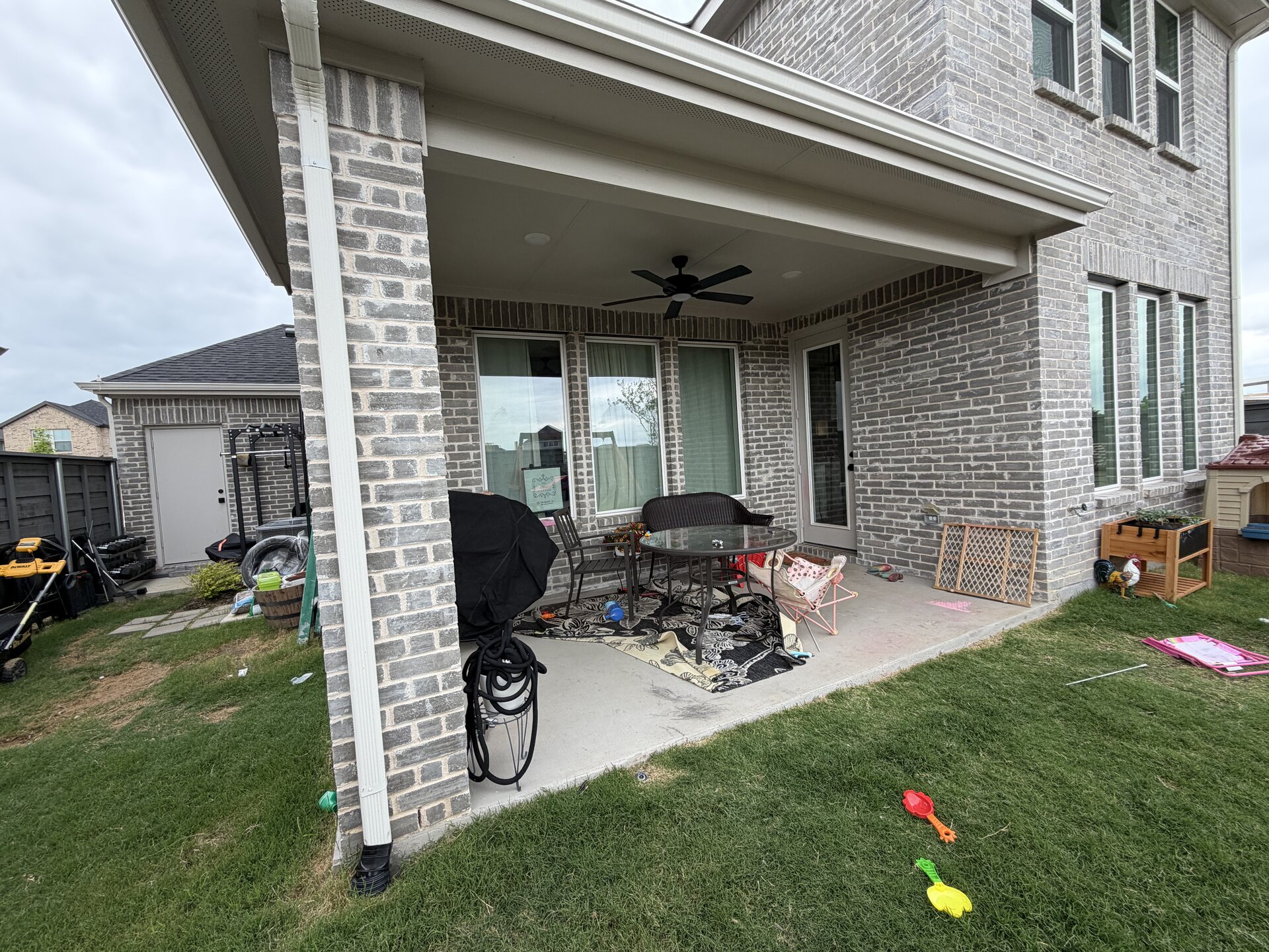 Concrete extension project — before